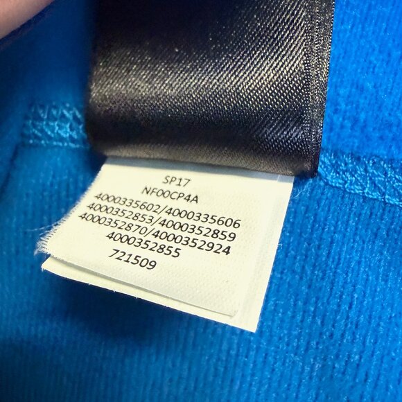 The North Face 1/4-Zip Pullover Men’s Medium Blue Two-Tone EUC - Picture 7 of 10